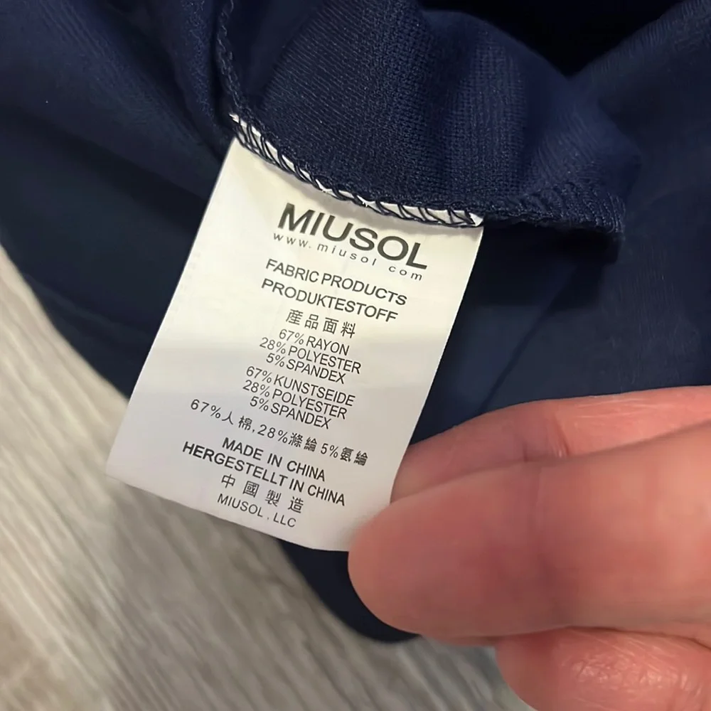 Miusol Mid calf cocktail dress two tone XL - Picture 4 of 4